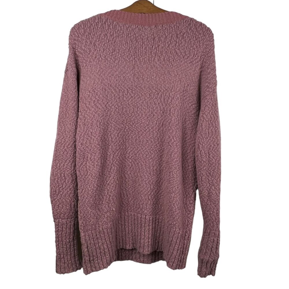 Land Of Distraction Sweater Size Medium VNeck Pullover Wool Blend Cozy Knit